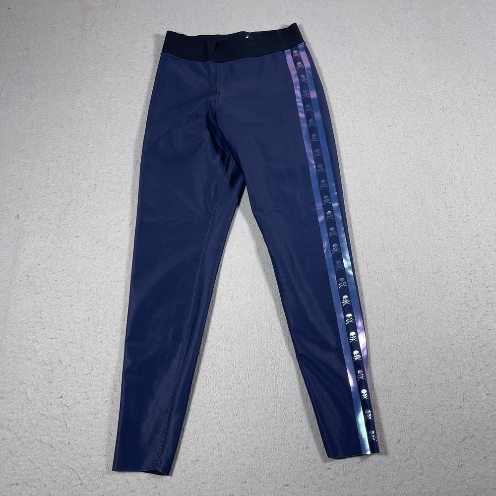 Ultracor Leggings‎ Women S Navy Ignite Skull Stripe High Rise Activewear Casual
